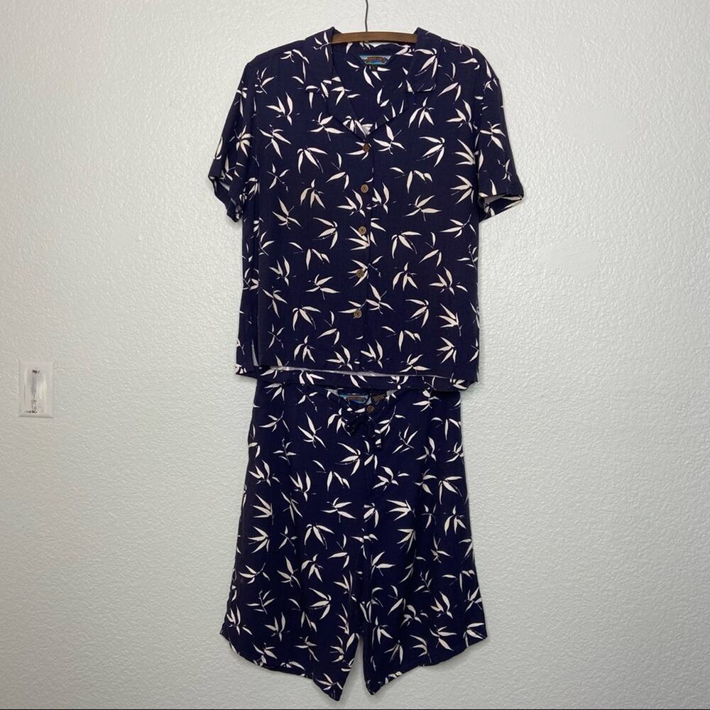 Vintage Navy Shaver Lake 2pc Summer Shorts and Top Set